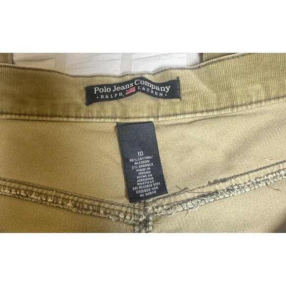Ralph Lauren Polo Jeans Co. Womens Corduroy Pants Size 10 Cut-Off - Picture 6 of 7